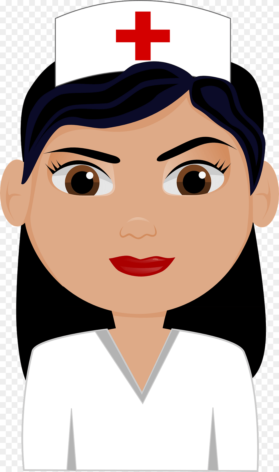 Cartoon Nurse Clipart, Logo, Face, Portrait, Photography Png
