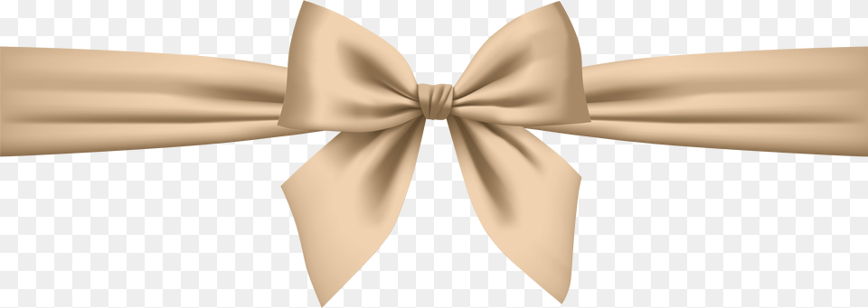 Cartoon Of A Beige Ribbon, Accessories, Formal Wear, Tie, Bow Tie Free Png Download