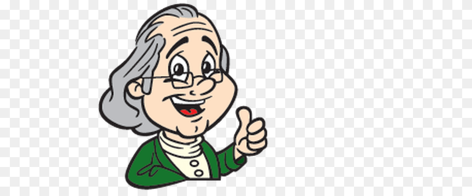Cartoon Of Ben Franklin Clip Art, Baby, Person, Body Part, Finger Png Image