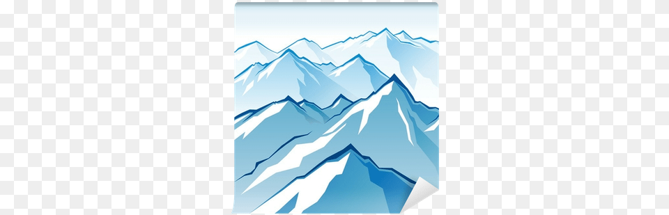 Cartoon Of Mountains, Glacier, Ice, Mountain, Mountain Range Free Png Download