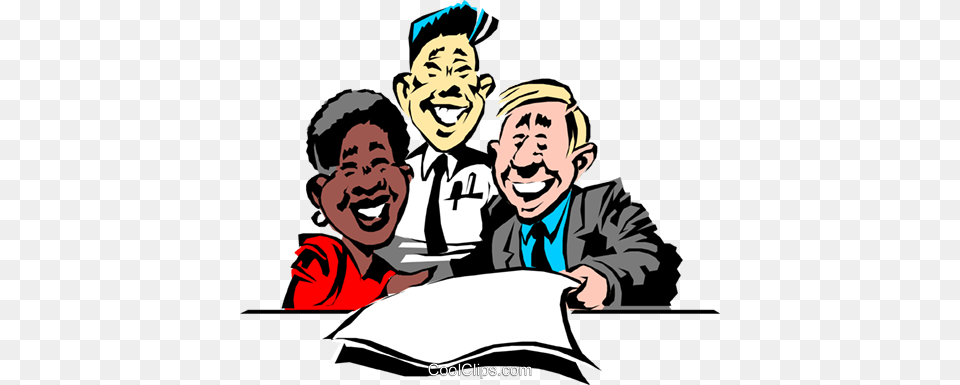 Cartoon Office Workers Royalty Vector Clip Art Trabalhadores Desenho, Person, People, Baby, Laughing Free Transparent Png