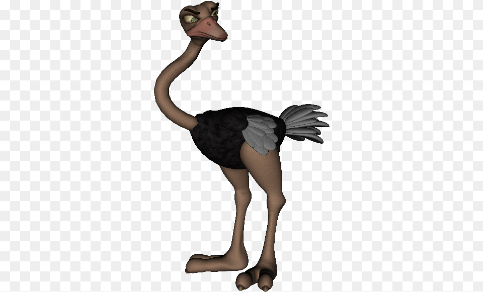 Cartoon Ostrich 4 Height Ostrich, Animal, Beak, Bird, Adult Free Transparent Png