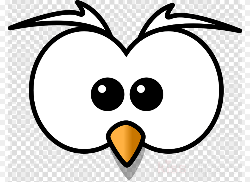 Cartoon Owl Face Clipart Owl Drawing Clip Art Owl Cartoon Face, Animal, Beak, Bird Png