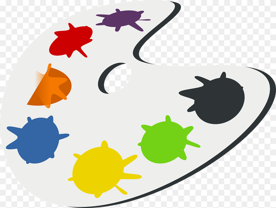 Cartoon Paint Palette Transparent, Paint Container, Animal, Sea Life, Reptile Free Png Download