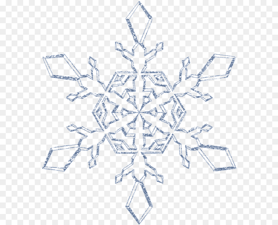 Cartoon Painted Decorative Snowflake Snowflake Christmas, Nature, Outdoors, Snow, Cross Png Image
