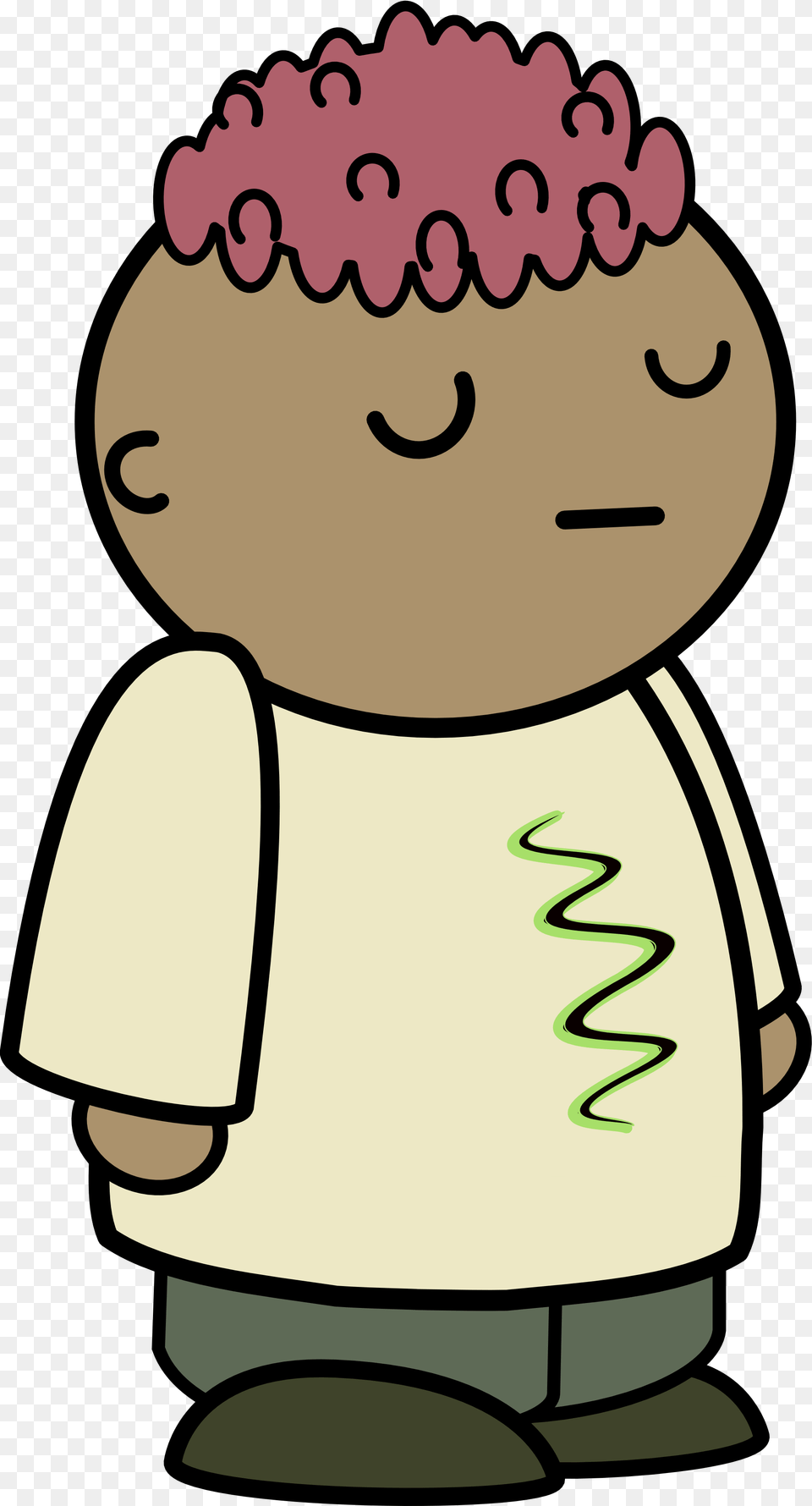 Cartoon Person, Baby, Face, Head, Smelling Free Transparent Png