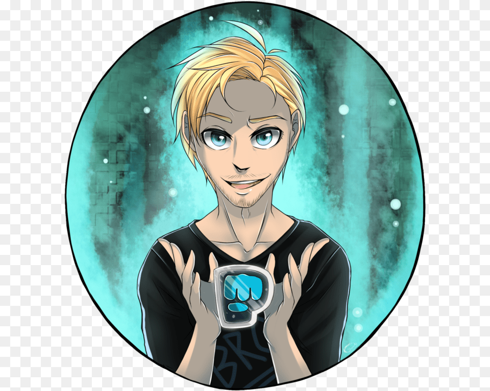 Cartoon Pewdiepie Fan Art, Adult, Publication, Photography, Person Png