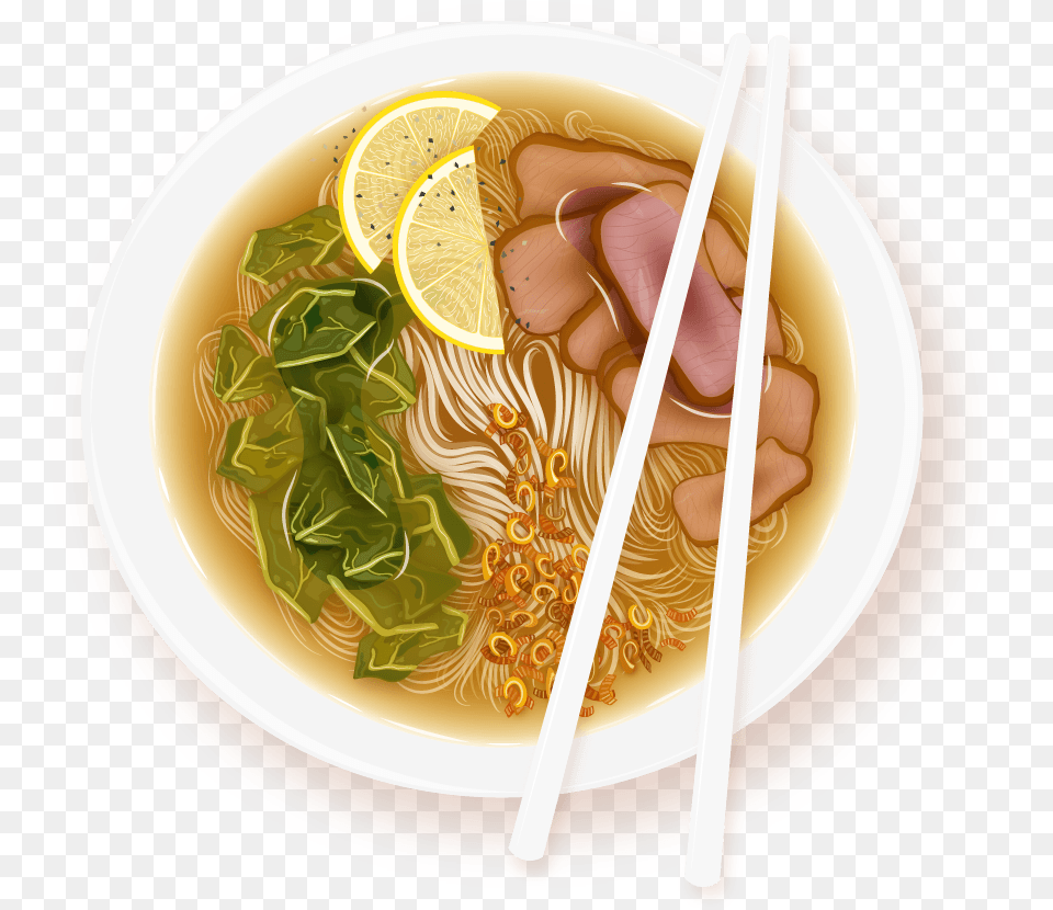 Cartoon Pho Noodles Bowl Pho Noodle Transparent Background, Dish, Food, Meal, Plate Free Png