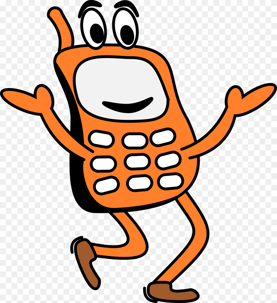 Cartoon Phone Clipart Explore Pictures, Electronics, Mobile Phone, Texting, Face Png Image