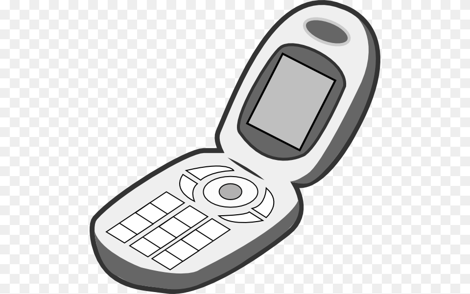 Cartoon Phone Electronics, Mobile Phone, Texting, Smoke Pipe Png Image