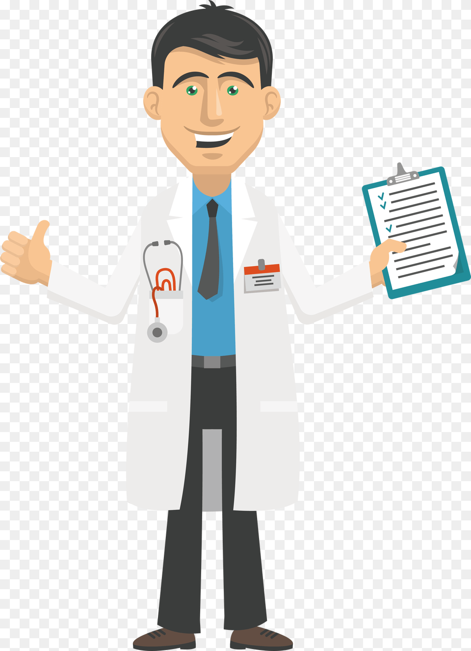 Cartoon Physician Clip Art Clip Art Doctor Cartoon, Clothing, Coat, Lab Coat, Male Free Png Download