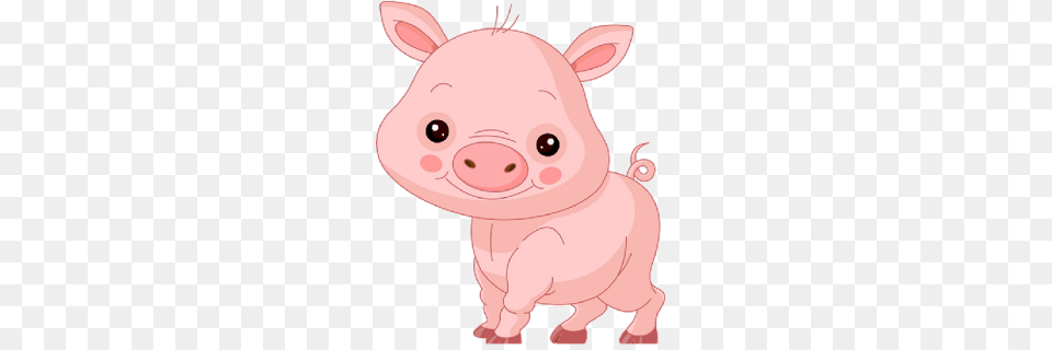 Cartoon Pics Of Pigs Group With Items, Animal, Mammal, Pig, Hog Png Image