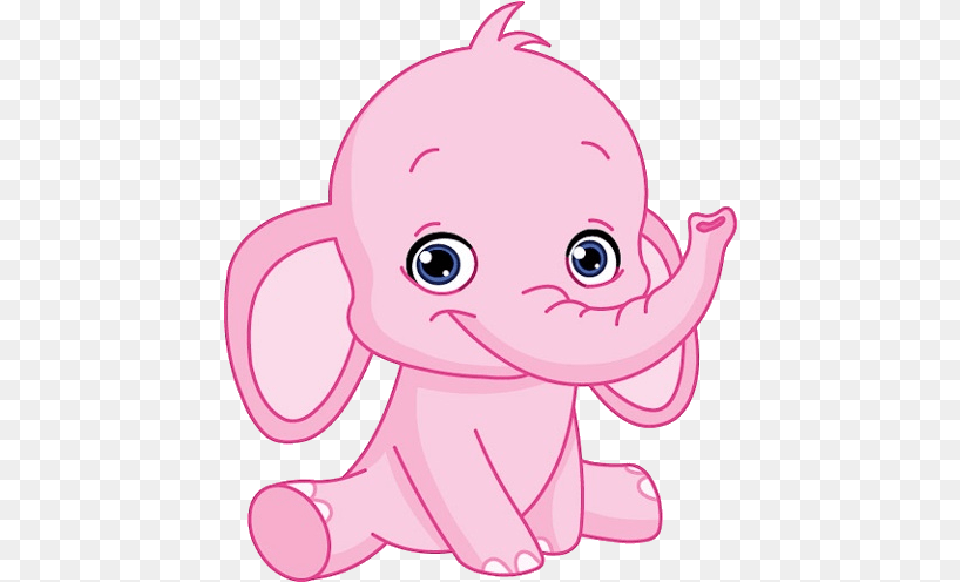 Cartoon Picture Of An Elephant Blue Baby Elephant Baby Shower, Person, Face, Head Png