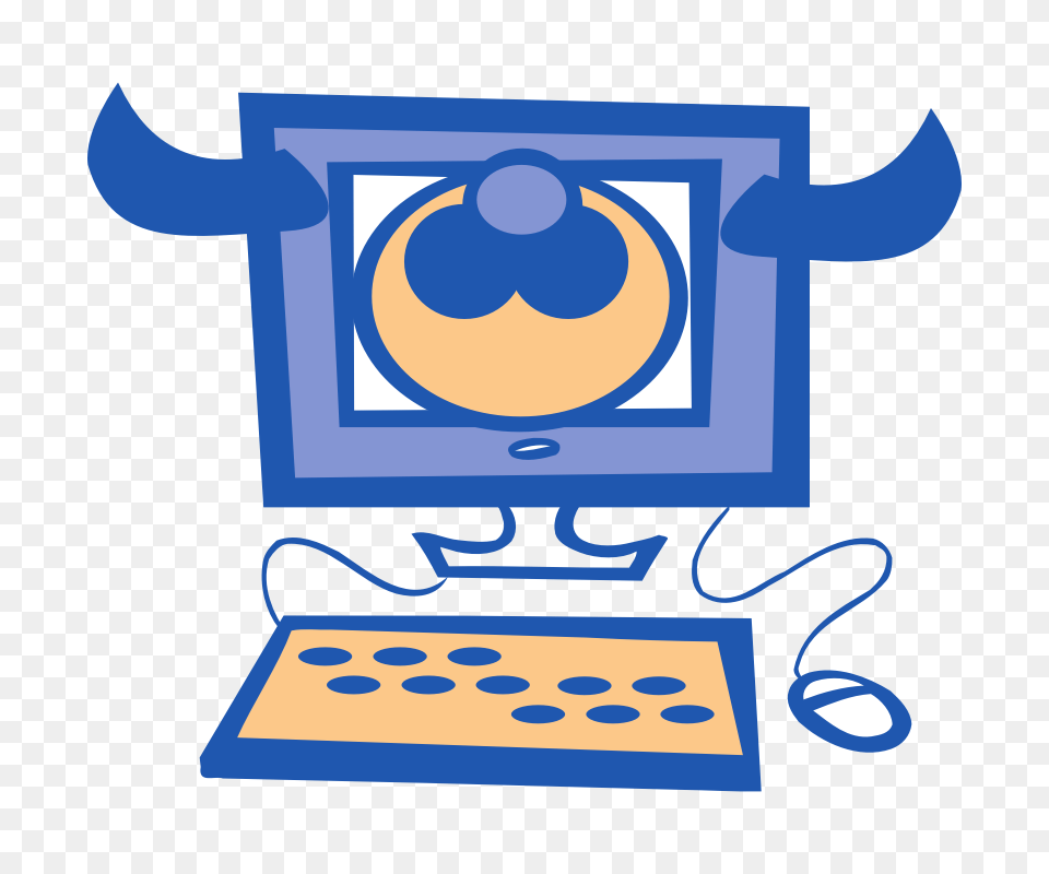 Cartoon Picture Of Computer, Electronics, Pc Free Transparent Png