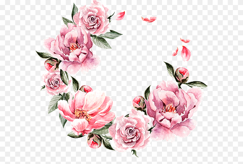 Cartoon Pictures Of Beautiful Flowers, Pattern, Flower, Plant, Art Png