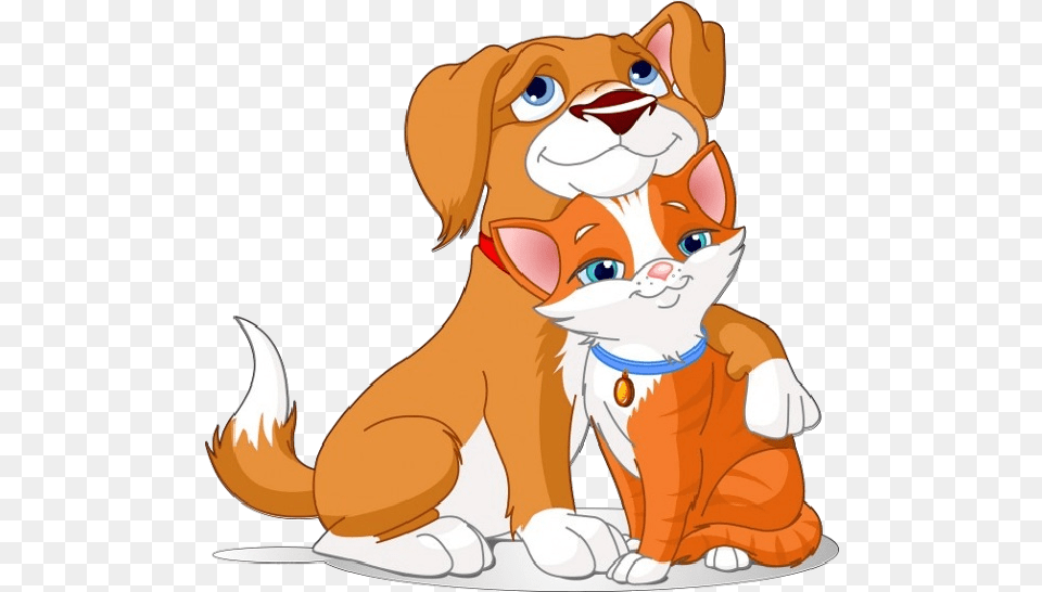 Cartoon Pictures Of Dogs And Cats Cartoon Dog And Cat, Animal, Bear, Mammal, Wildlife Png Image