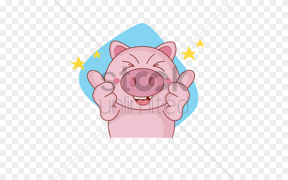 Cartoon Pig Cartoon Pig Thumbs Up, Animal, Bear, Mammal, Wildlife Free Png Download