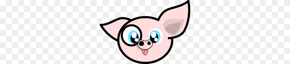 Cartoon Pig Face Clip Art, Animal, Mammal, Disk Png Image