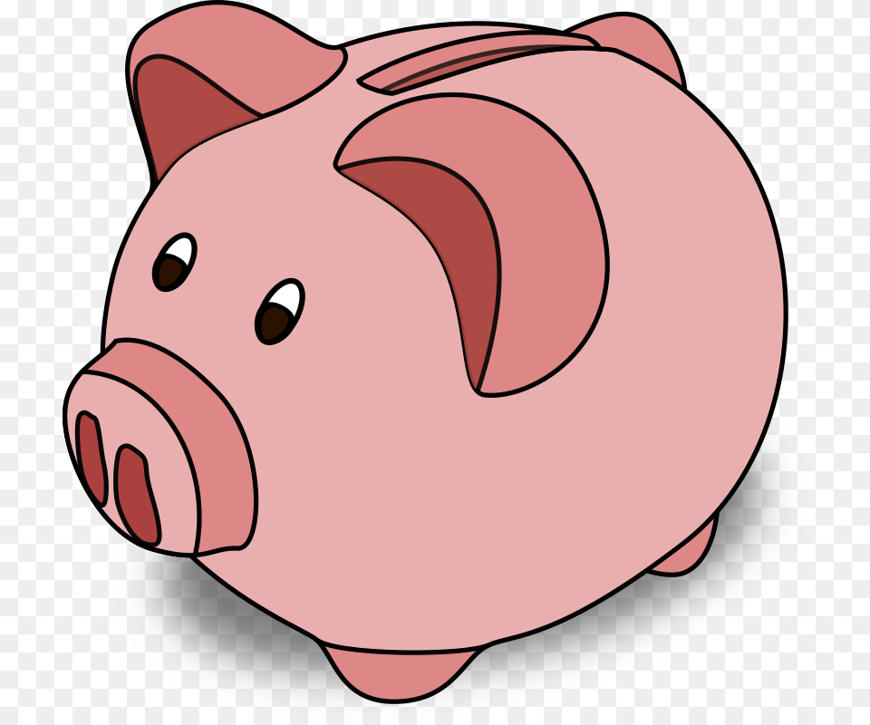 Cartoon Pig Money Saving Pig Cartoon, Piggy Bank, Baby, Person Free Transparent Png