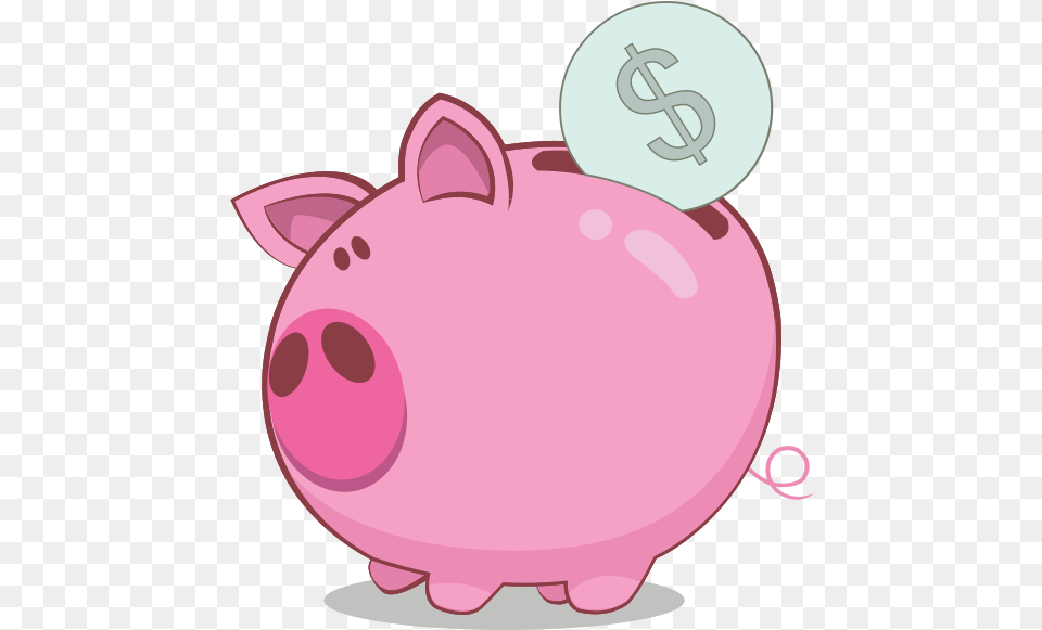 Cartoon Piggy Bank Transparent, Piggy Bank Png