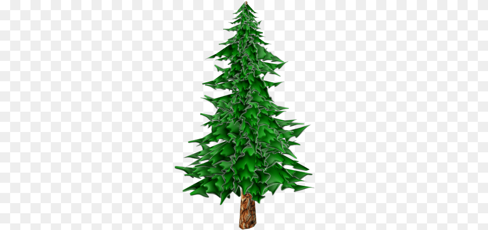 Cartoon Pine Tree Clipart, Green, Plant, Person, Conifer Png Image