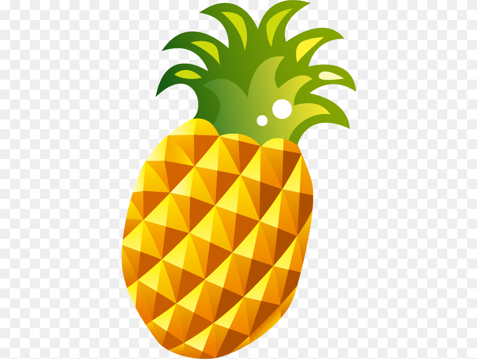 Cartoon Pineapple, Food, Fruit, Plant, Produce Free Png