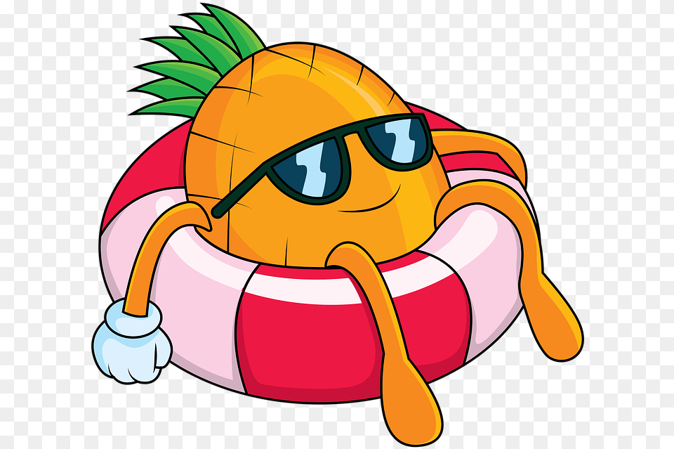 Cartoon Pineapple Fruit Cartoon Fruit, Water, Dynamite, Weapon Png Image