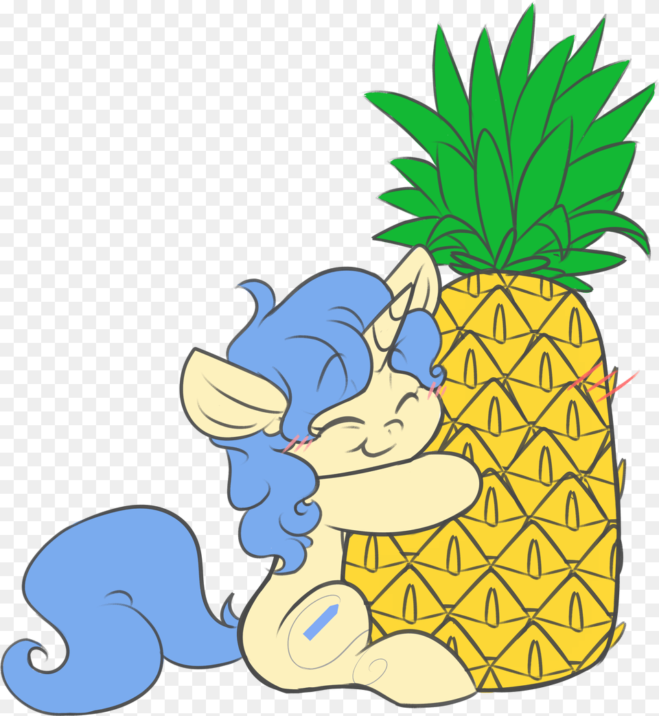 Cartoon Pineapple Tumblr Illustration, Food, Fruit, Plant, Produce Png Image
