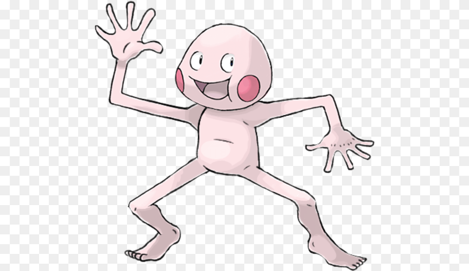 Cartoon Pink Finger Line Art Arm Leg Peeled Pokemon, Alien, Dancing, Leisure Activities, Person Free Png Download