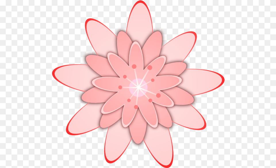 Cartoon Pink Flower Svg Clip Arts 600 X 586 Px Cactus Pink Flower Clip Art, Dahlia, Daisy, Petal, Plant Free Png Download