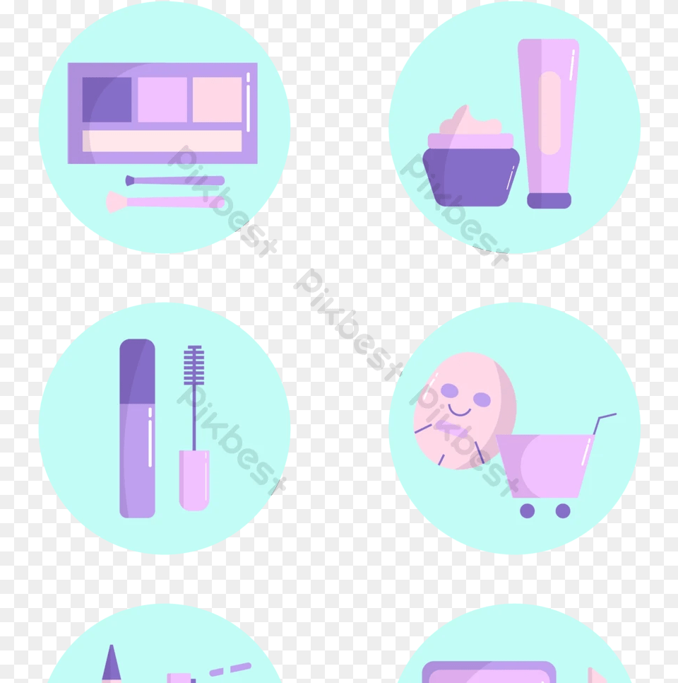 Cartoon Pink Life Button Vector Girly, Brush, Device, Tool Free Png