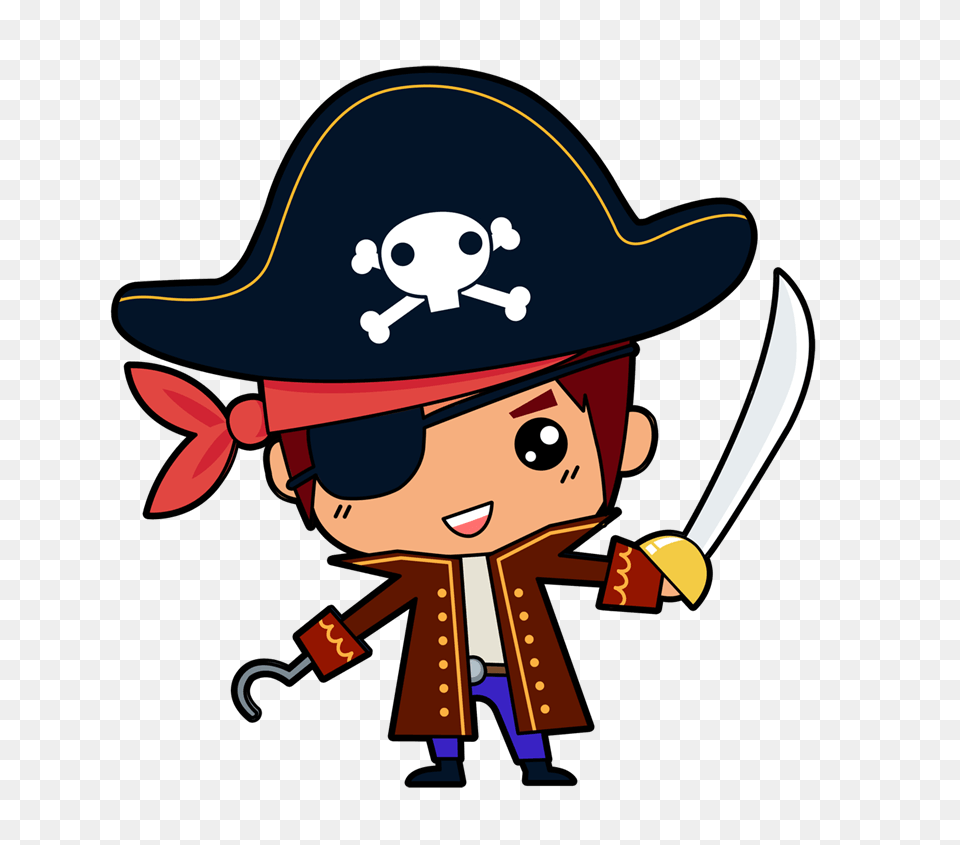Cartoon Pirate Cliparts, Clothing, Hat, Person, Baby Free Transparent Png