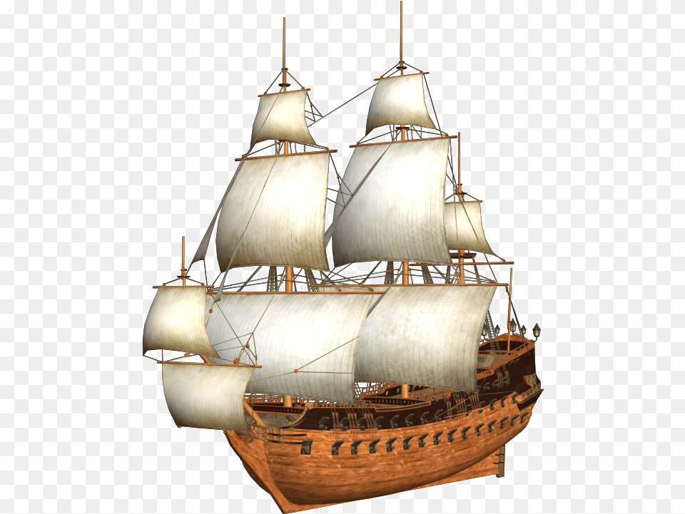 Cartoon Pirate Ship, Boat, Sailboat, Transportation, Vehicle Png Image