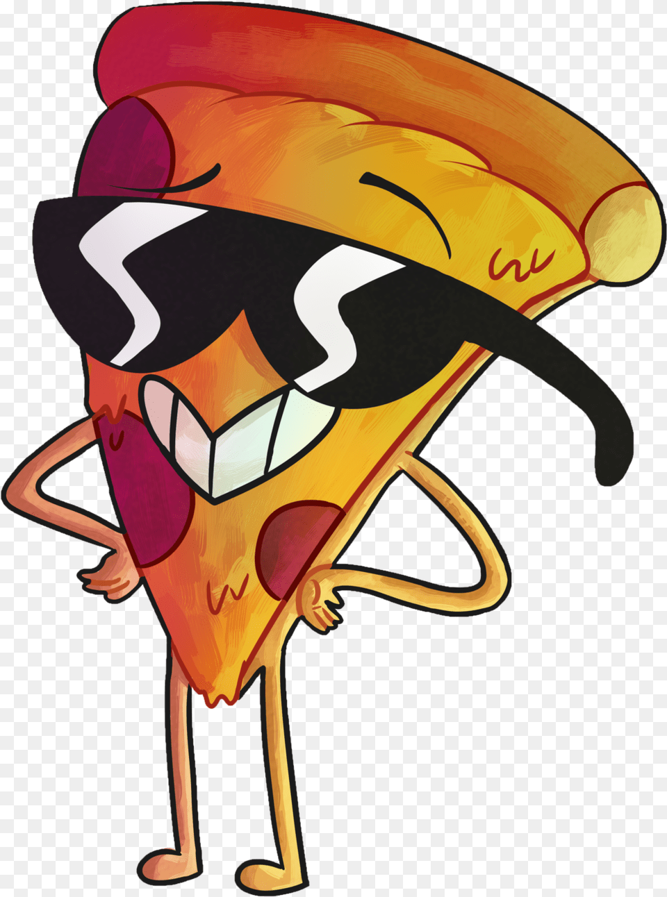 Cartoon Pizza Clipart Cartoon Pizza Slice Drawing, Art, Modern Art, Hat, Clothing Free Png