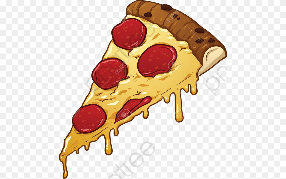 Cartoon Pizza Clipart Clip Art Slice Of Pizza, Food, Ketchup, Dessert, Pastry Png