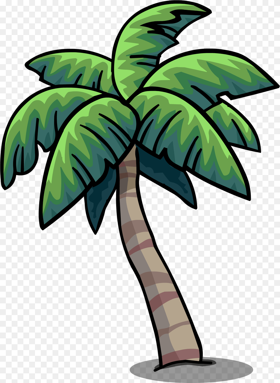 Cartoon Plam Tree Clipart Tropical Palm Tree Cartoon, Palm Tree, Plant, Cross, Symbol Png Image
