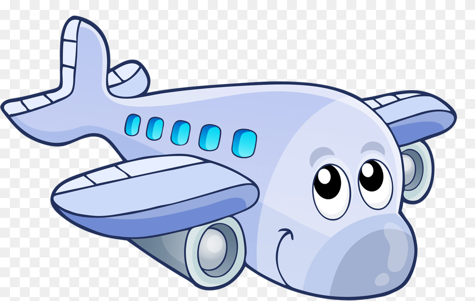 Cartoon Plane Cartoon, Aircraft, Transportation, Vehicle, Airliner Free Png Download