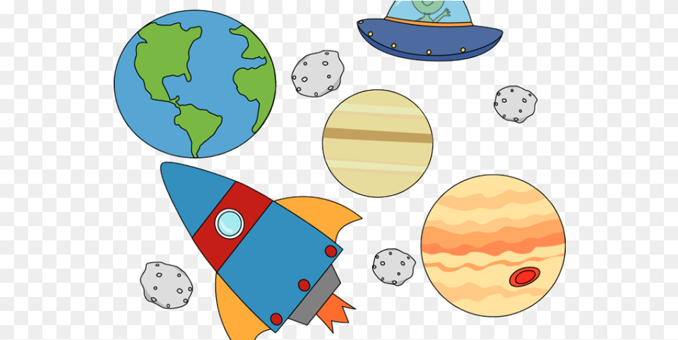Cartoon Planet Animated Clipart Of Planets, Astronomy, Outer Space, Outdoors, Nature Png Image