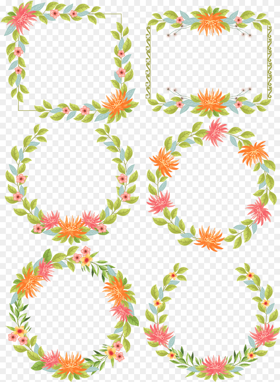 Cartoon Plant Flower Border And Psd Flower Border Painting, Pattern, Graphics, Flower Arrangement, Floral Design Free Png Download