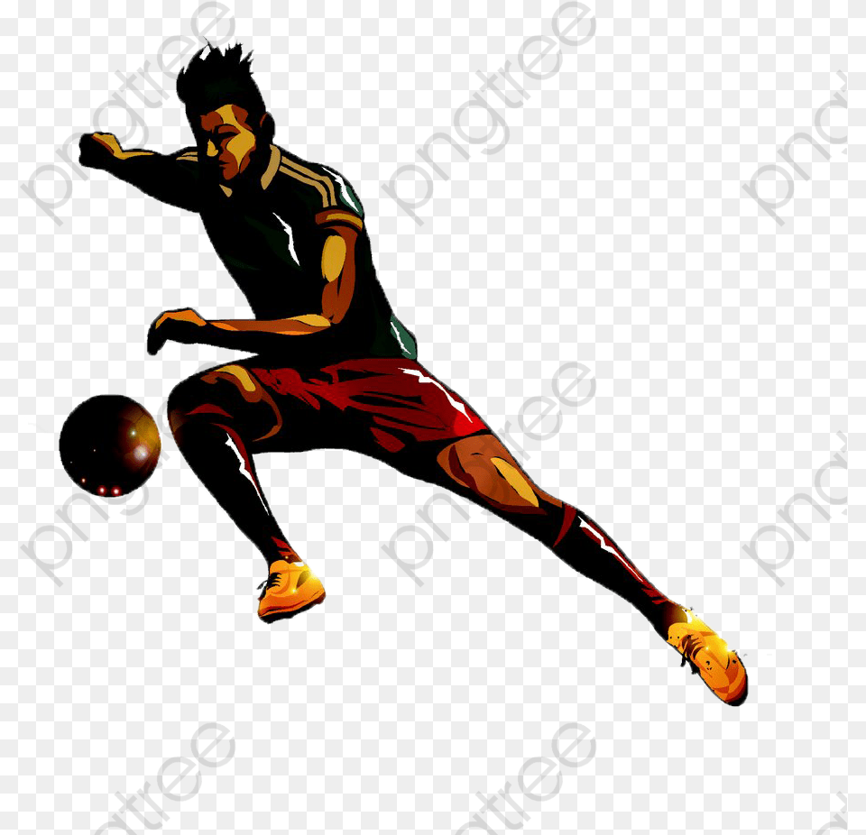 Cartoon Players Commercial Use Football Cartoon Players, Person, People, Adult, Man Free Png