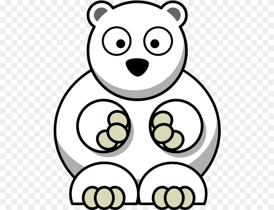 Cartoon Polar Bear Transparent, Animal, Mammal, Wildlife, Electronics Png