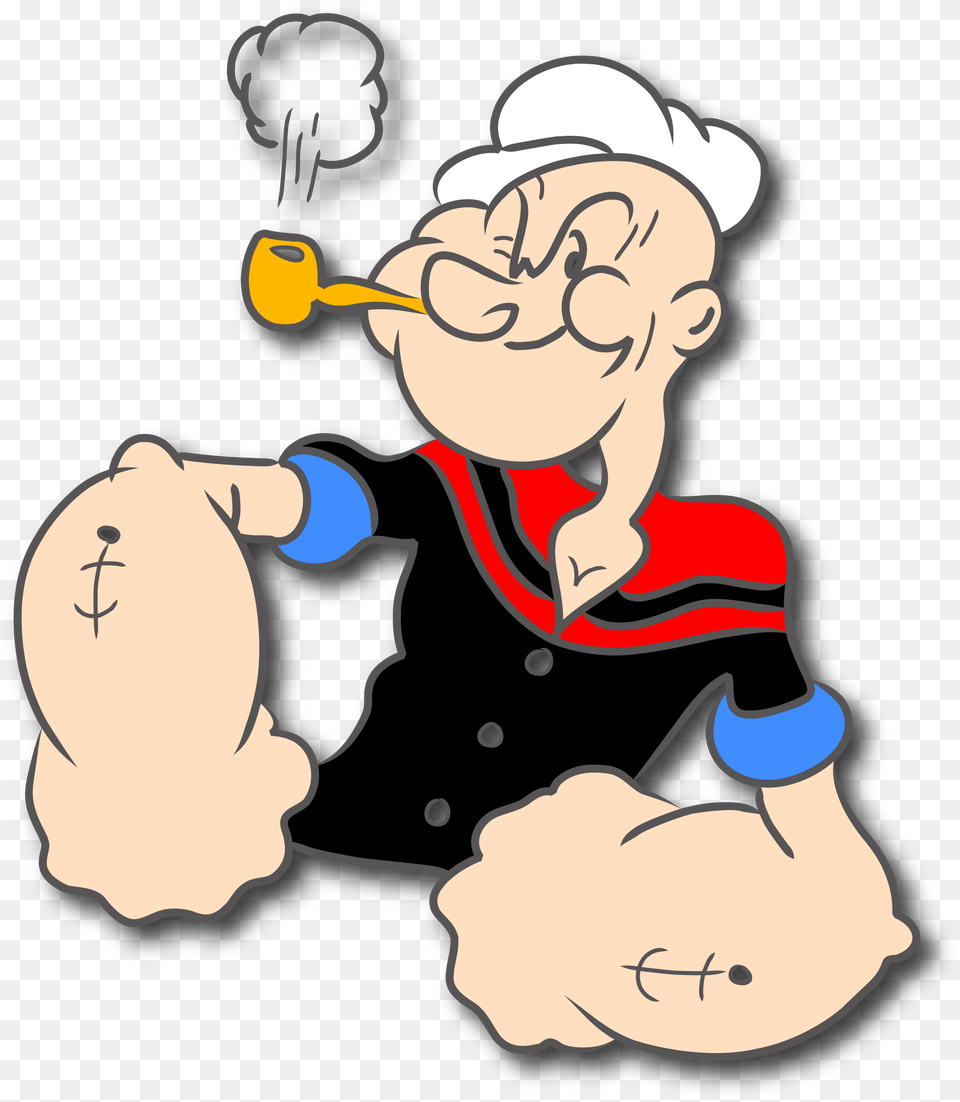 Cartoon Popeye, Baby, Person, Face, Head Free Transparent Png