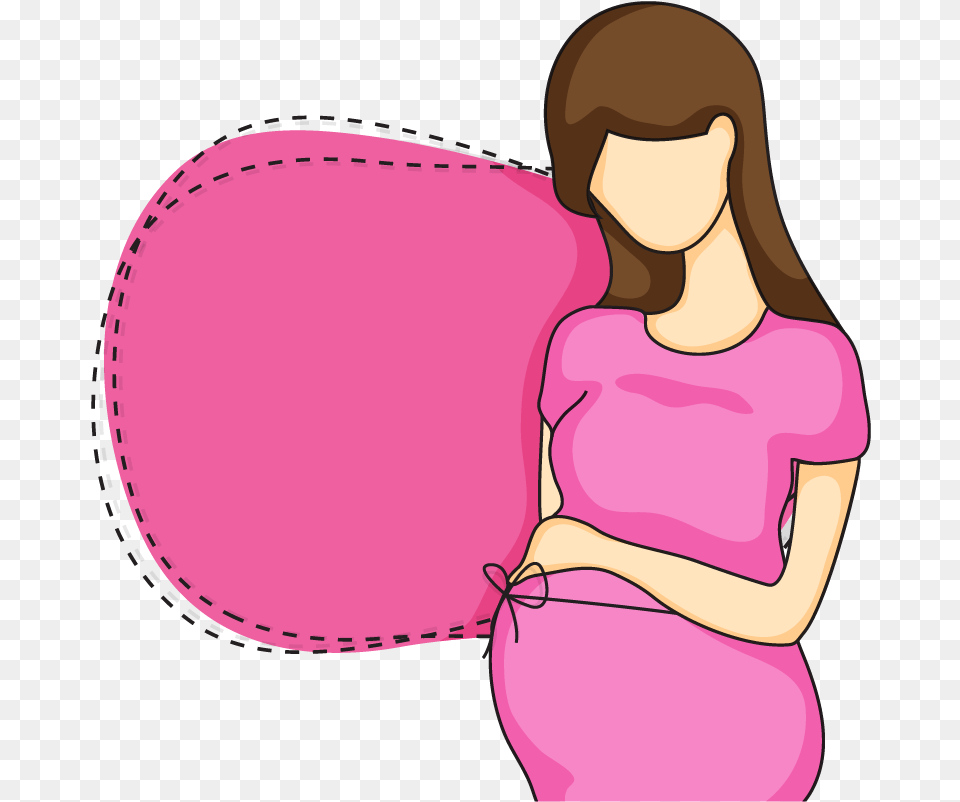 Cartoon Pregnant Women Vector Gift For Pregnant Lady, Home Decor, Person, Adult, Female Free Png Download