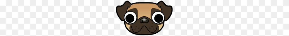 Cartoon Pug Face, Accessories, Goggles, Disk Free Png Download