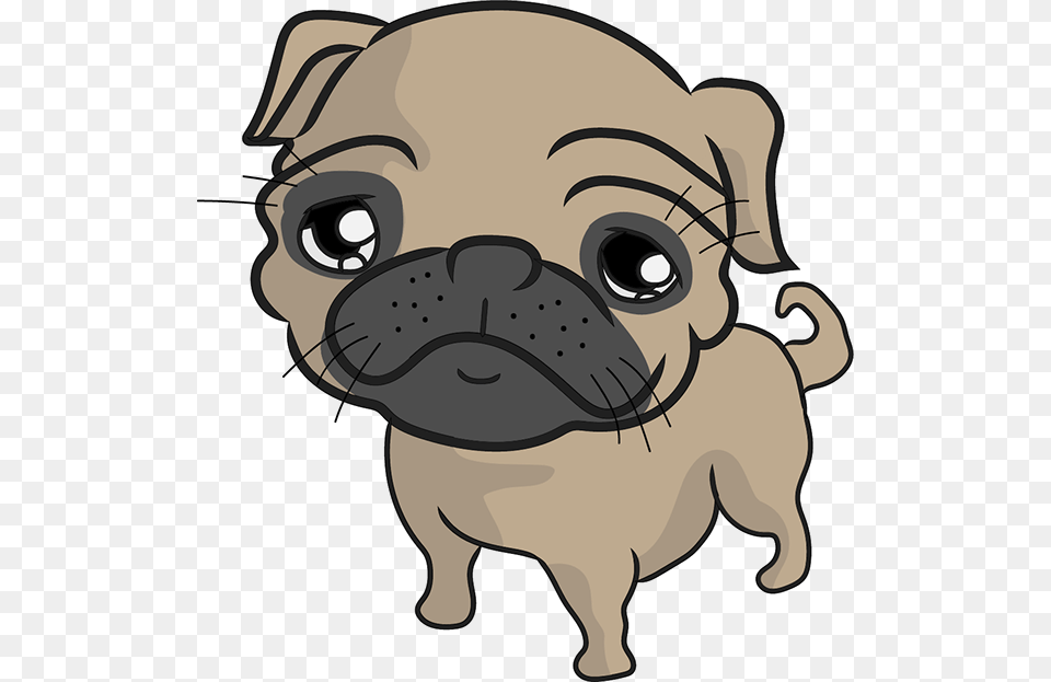 Cartoon Pugs, Animal, Canine, Mammal, Dog Free Transparent Png