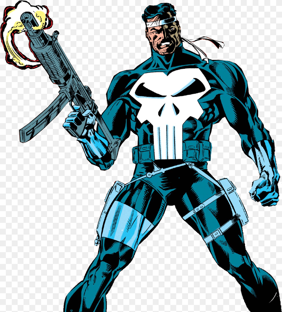 Cartoon Punisher, Adult, Male, Man, Person Png