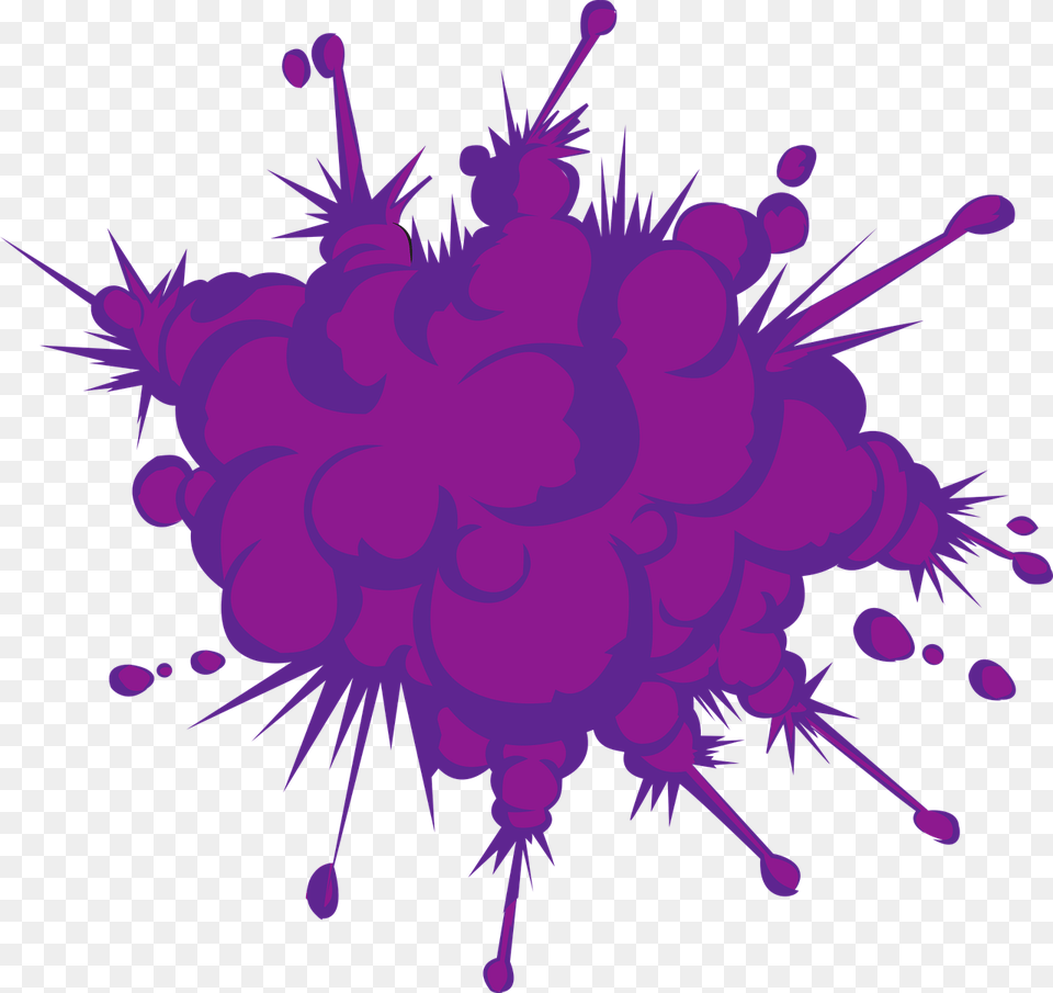 Cartoon Purple Explosion Evil Nun Ice Scream, Art, Floral Design, Graphics, Pattern Png Image