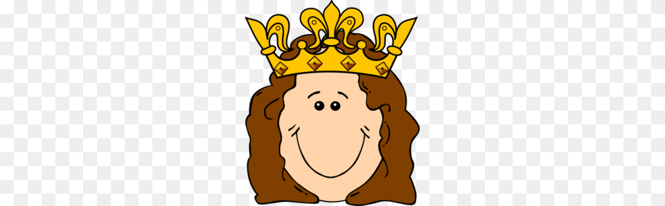 Cartoon Queen Crown Clip Art, Accessories, Jewelry, Baby, Person Png