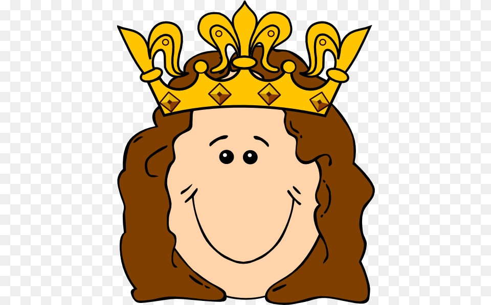 Cartoon Queen Crown Clip Art Queen With A Crown Clipart, Accessories, Jewelry, Baby, Person Png Image