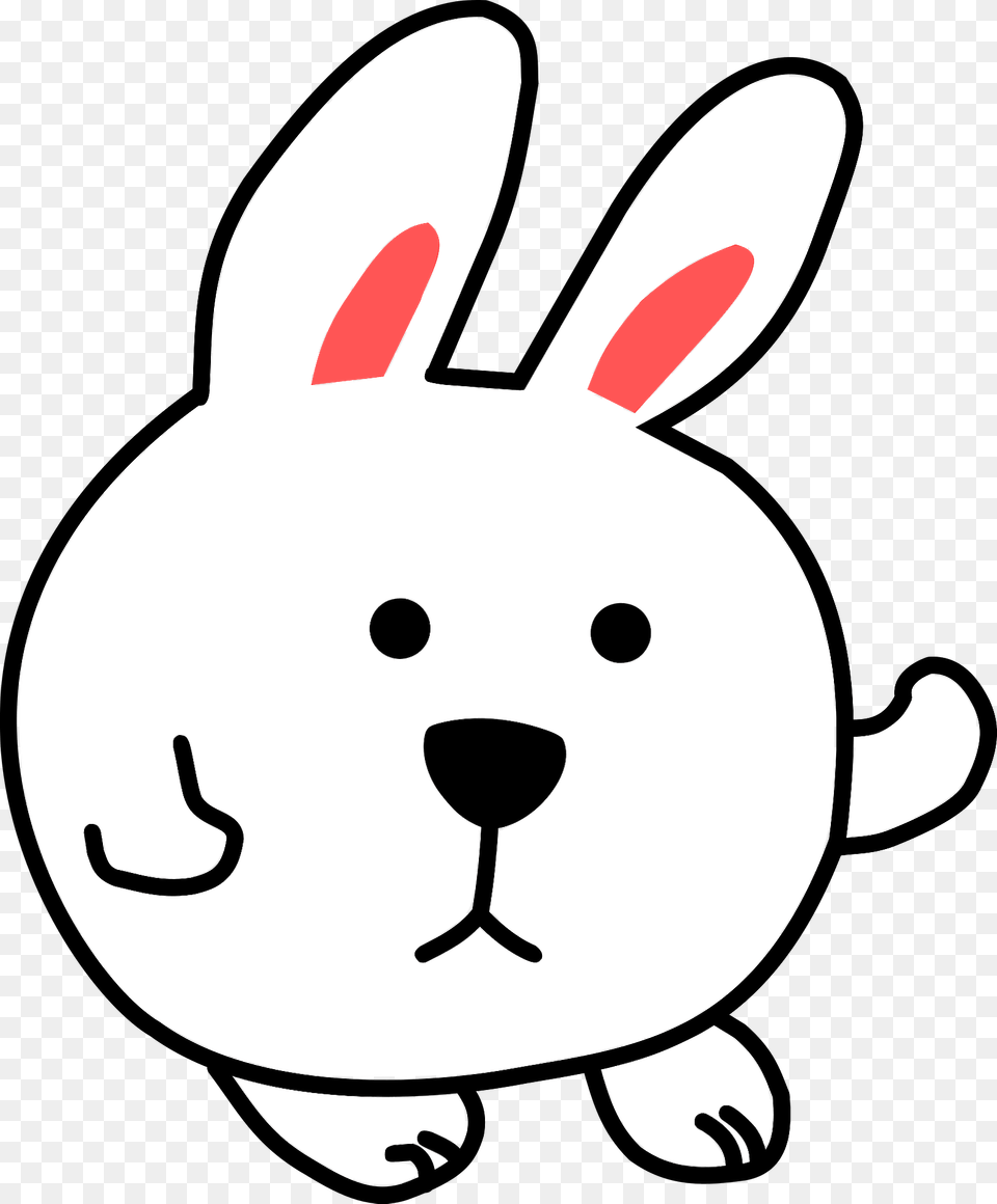 Cartoon Rabbit Clipart, Animal, Mammal, Nature, Outdoors Free Png